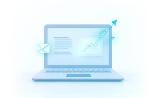 Image representing financial insights or receiving information, like a laptop or email icon concept.